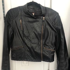 Free People Faux Leather Jacket
